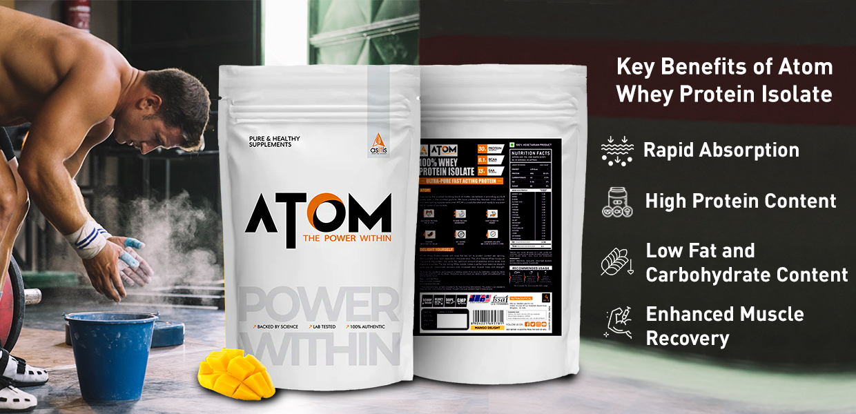Key Benefits of Atom Whey Protein Isolate